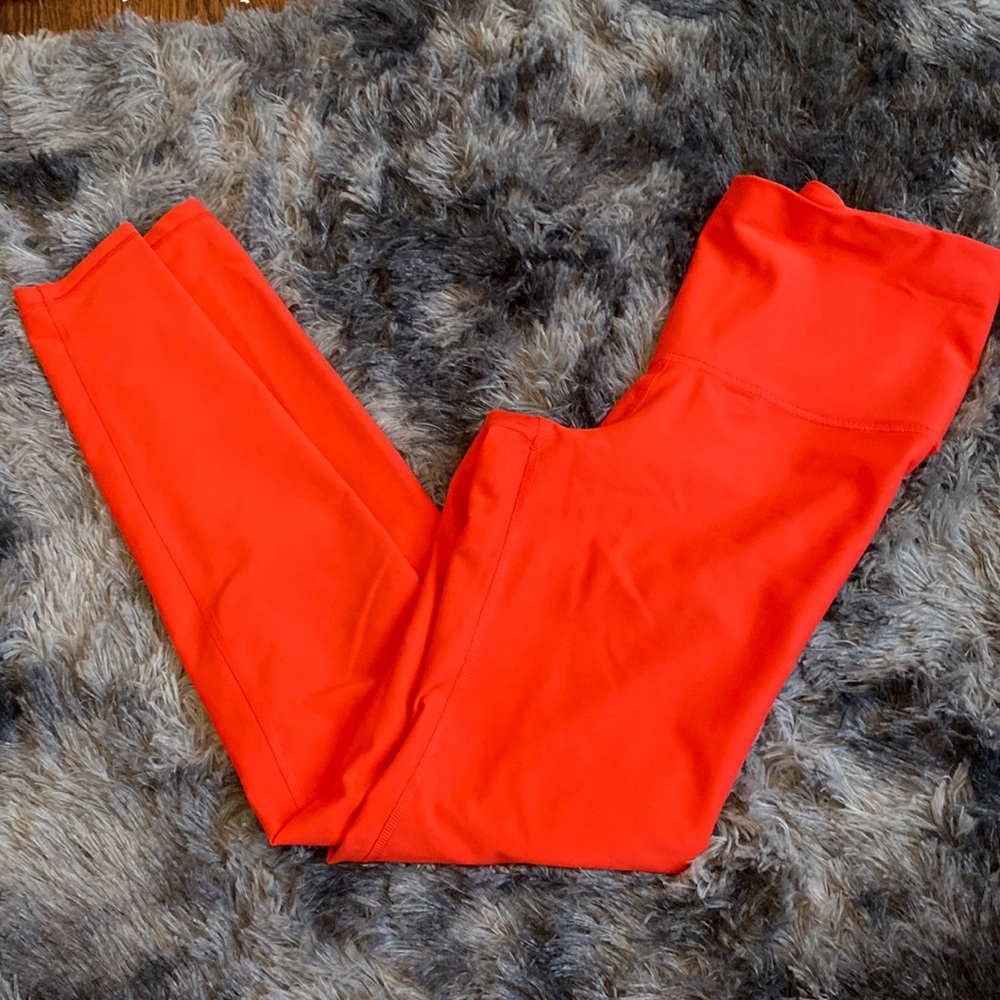 Red leggings